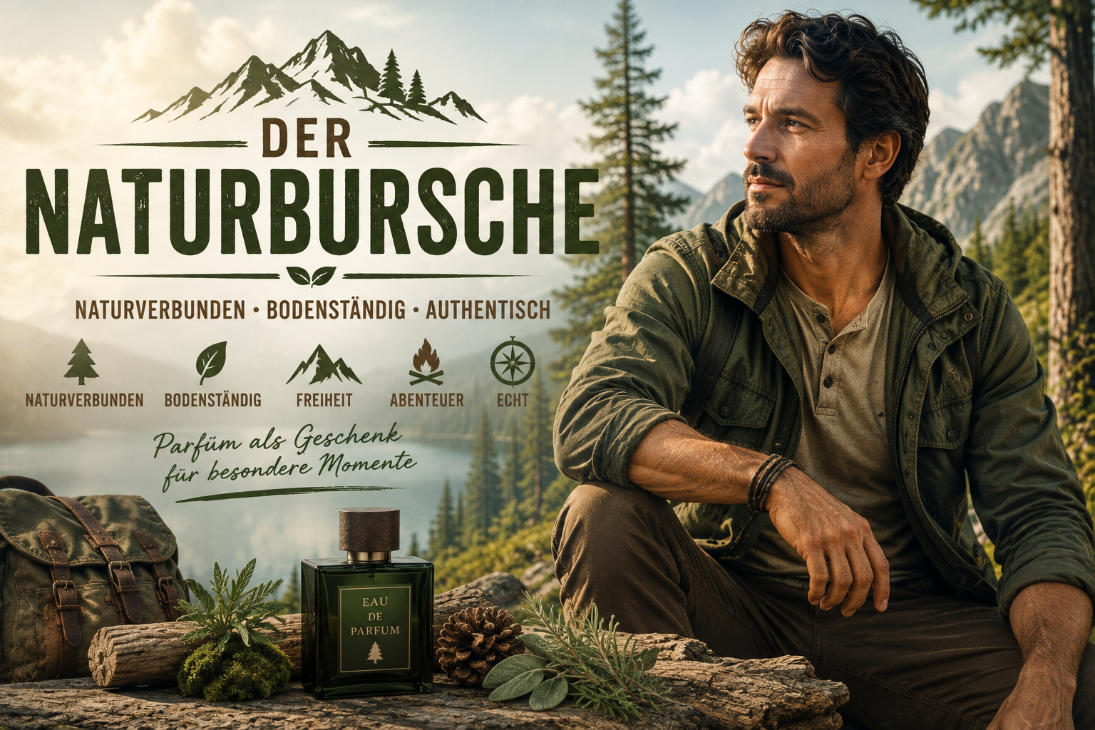 Parfüm als Geschenk für einen naturverbundenen Mann finden