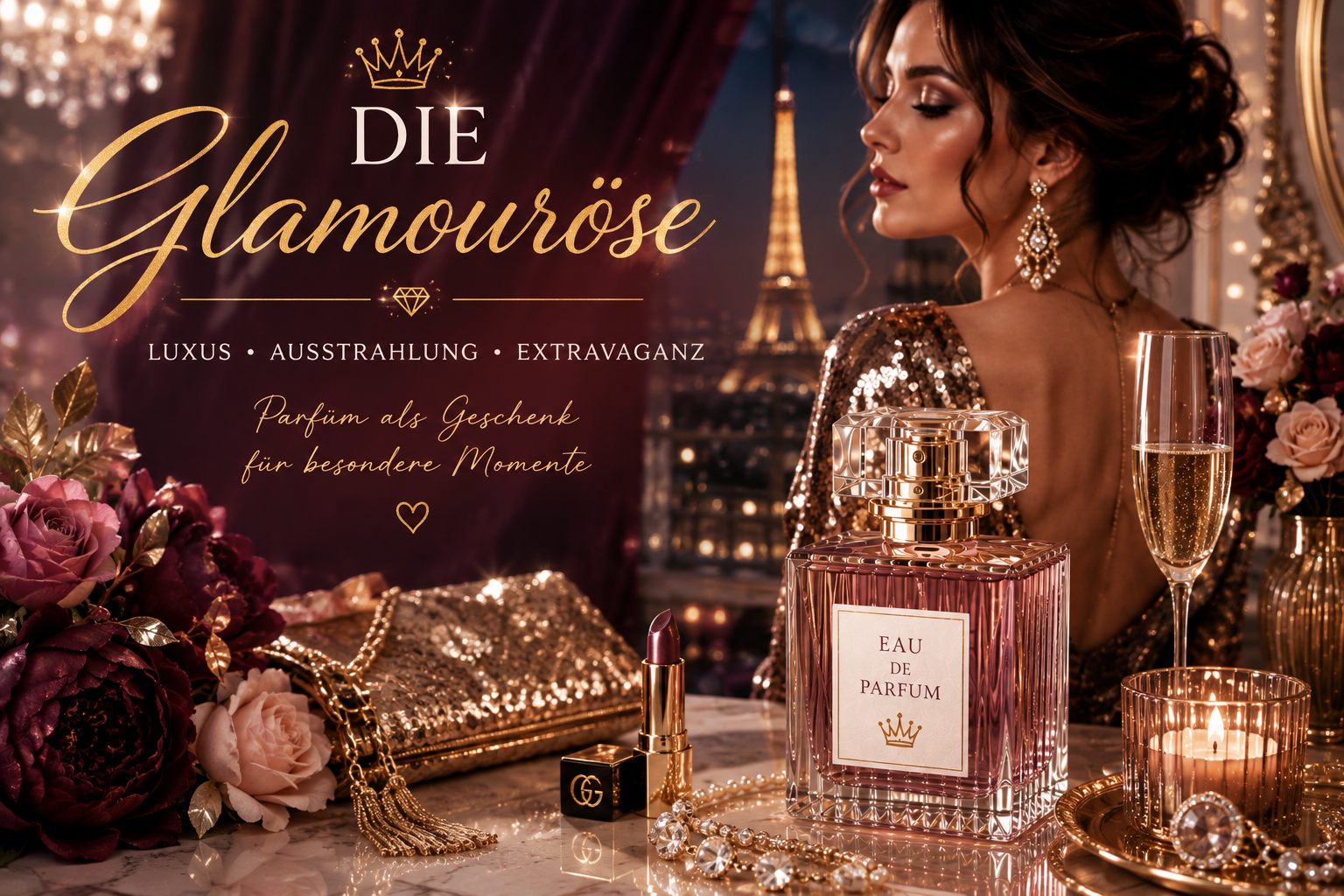 Parfüm als Geschenk für eine glamouröse Frau finden