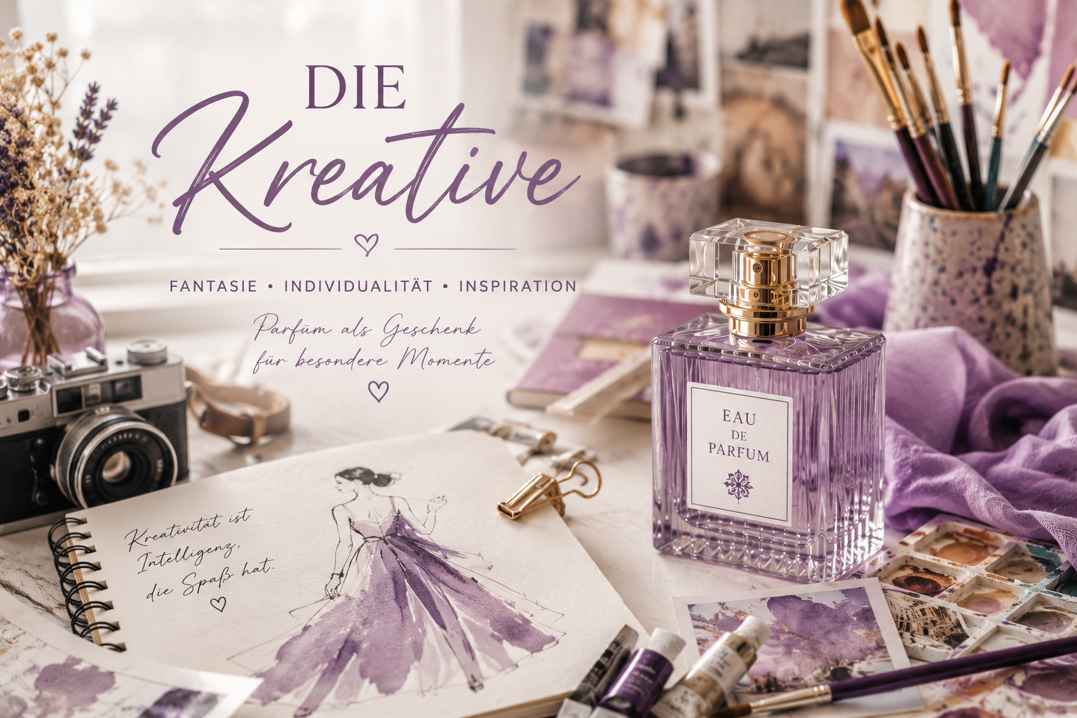 Parfüm als Geschenk für eine kreative Frau finden