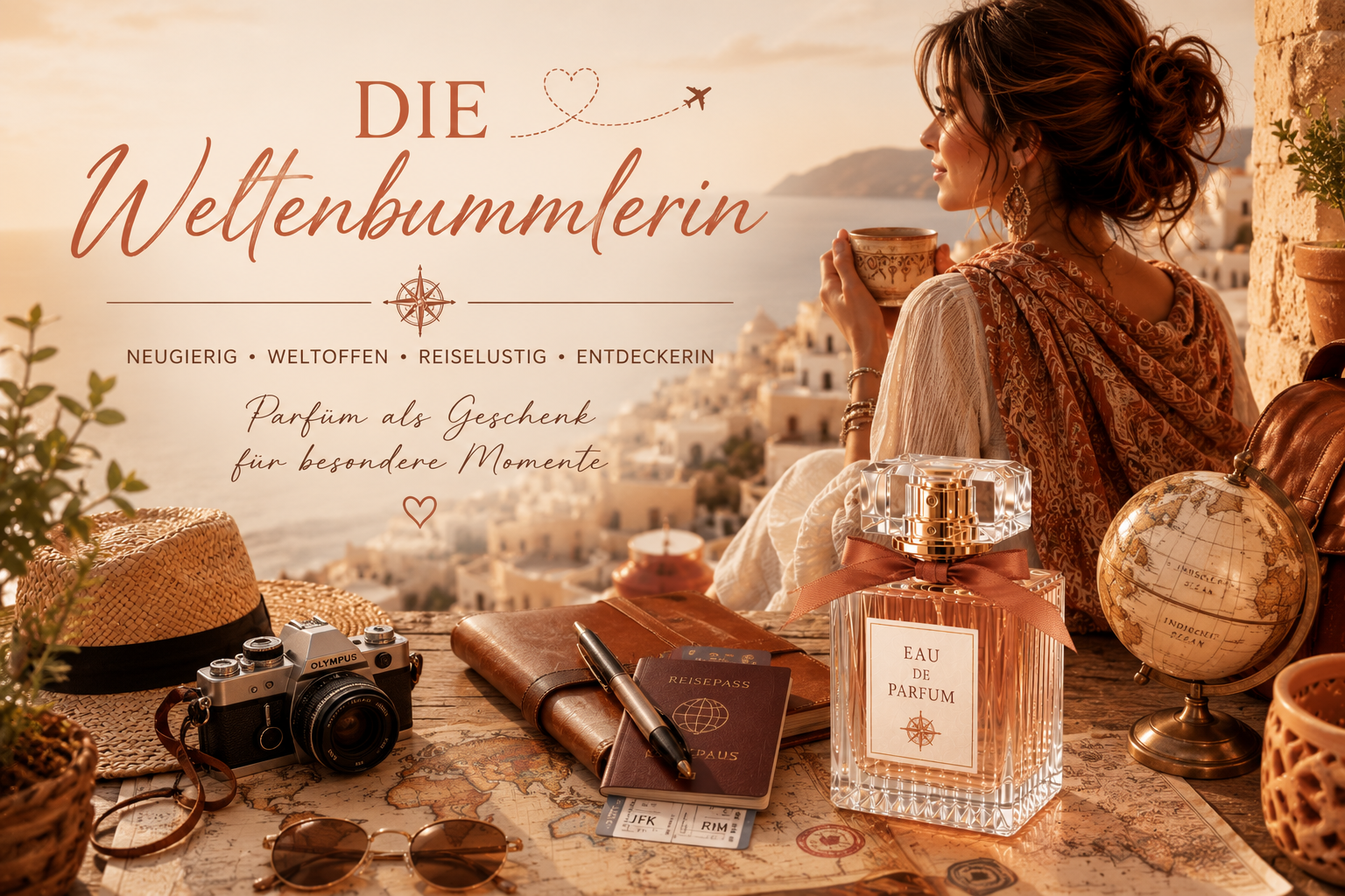 Parfüm als Geschenk für eine Weltenbummlerin finden