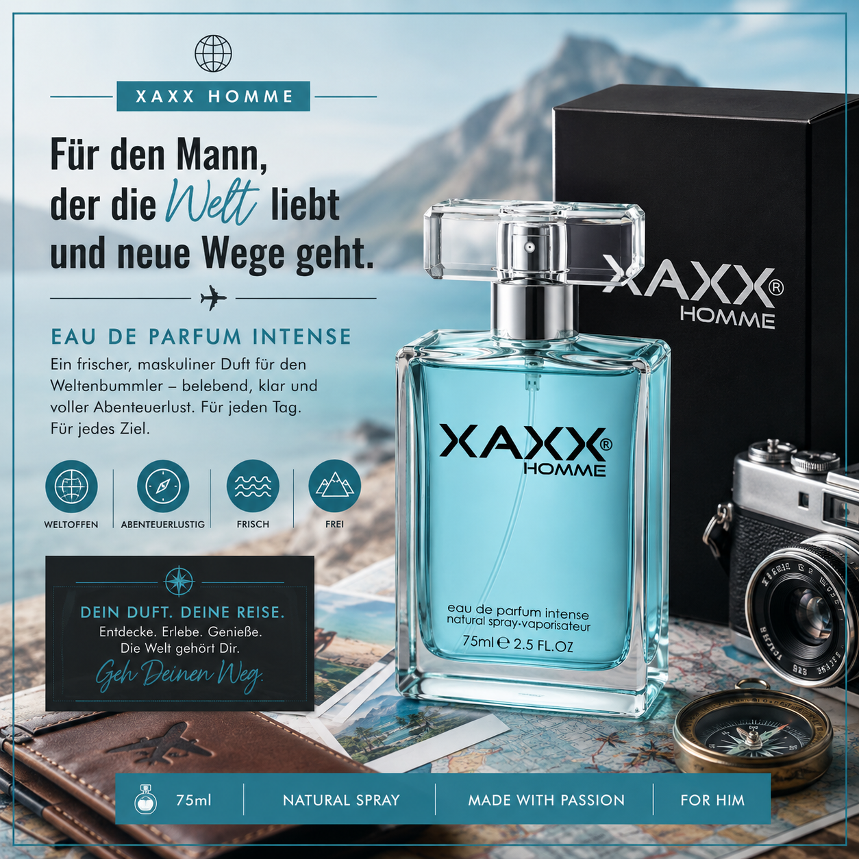 XAXX FOURTY THREE – Parfum Geschenk für den Weltenbummler