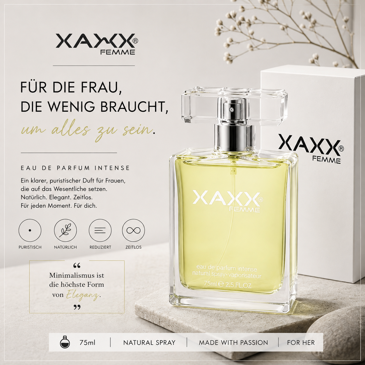 XAXX TWO – Parfum Geschenk für die Minimalistin