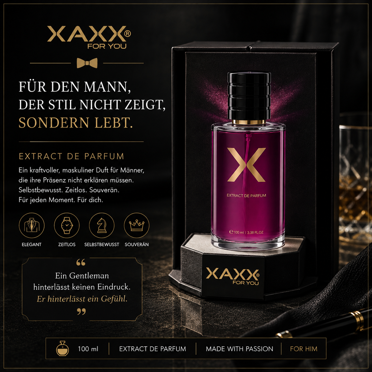 XAXX X-01 – Parfum Geschenk für den Gentleman