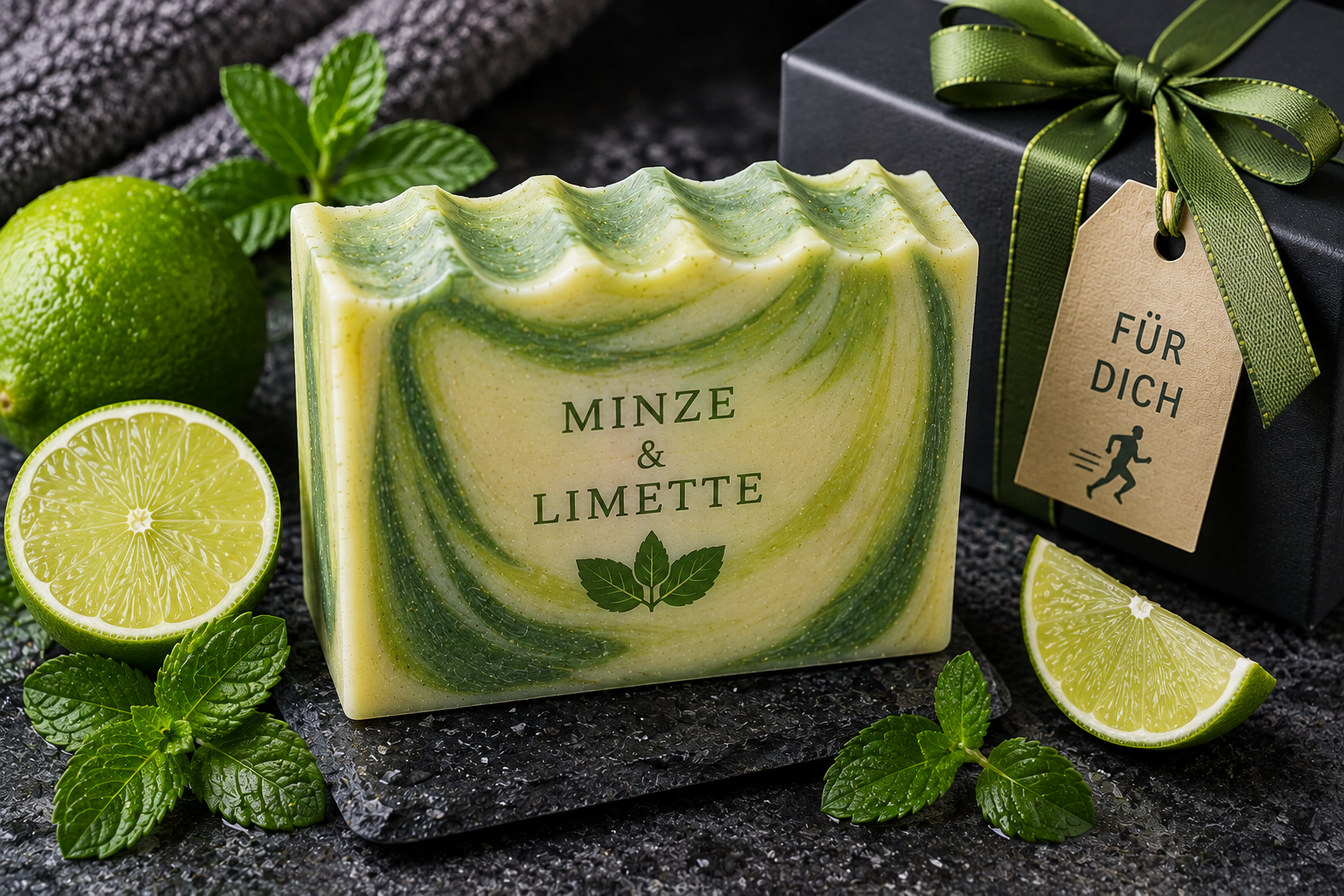Minze-Limetten-Seife als Geschenk für den sportlichen Mann